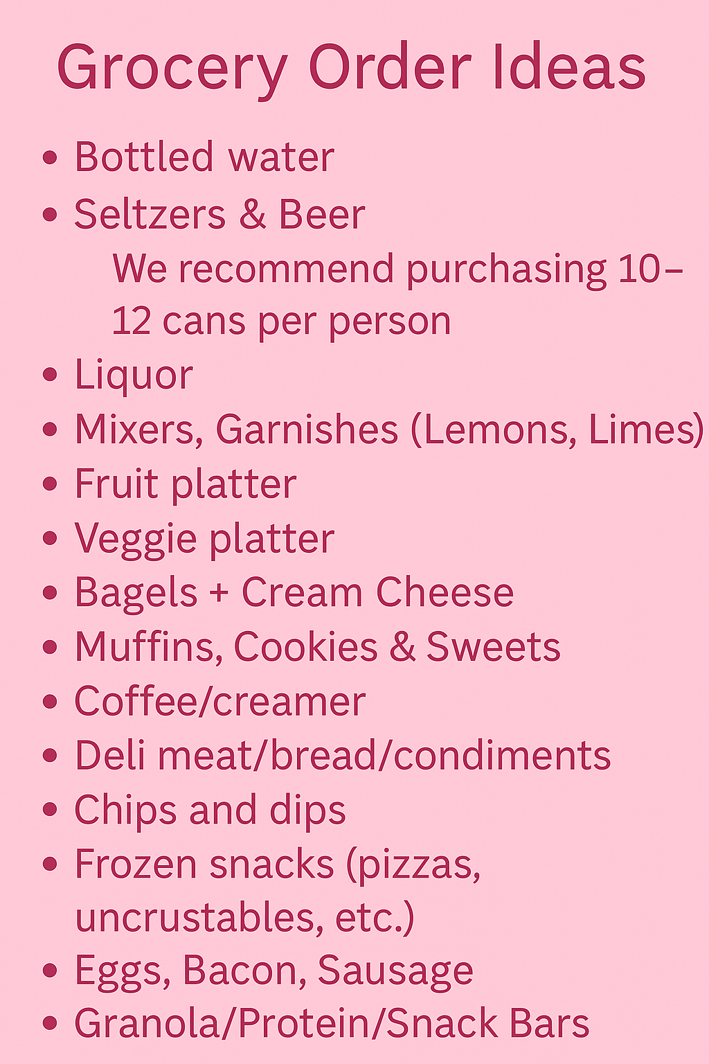 Stock the Fridge
