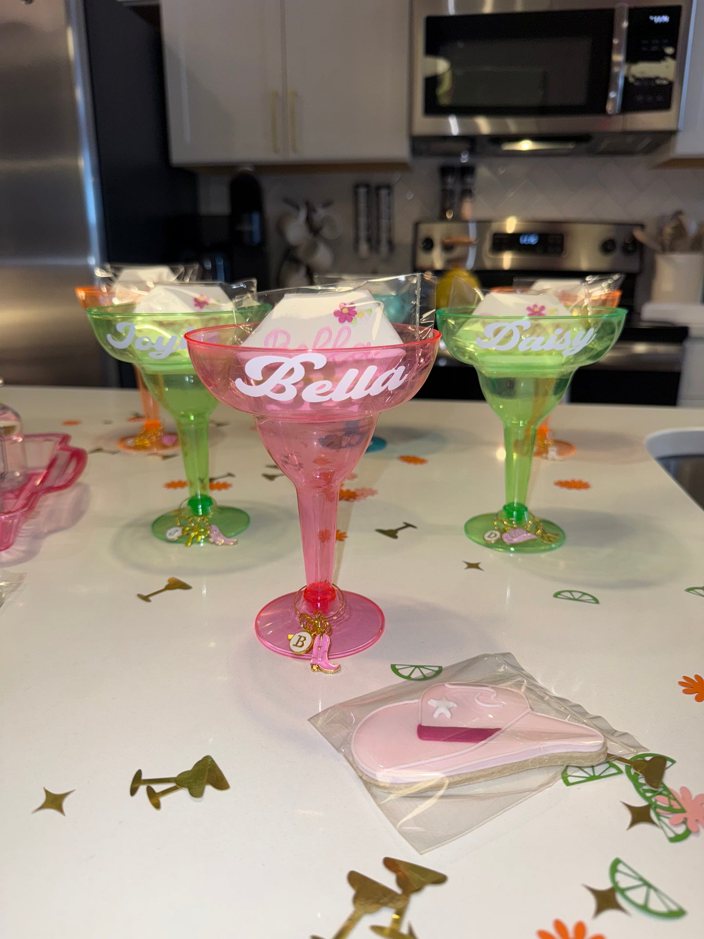 Margarita Glasses with Names